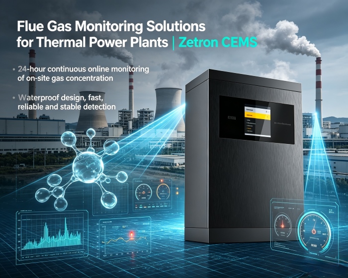 Решения для мониторинга дымовых газов для тепловых электростанций | Zetron CEMS: от мониторинга процессов до соблюдения требований по выбросам на конце трубы