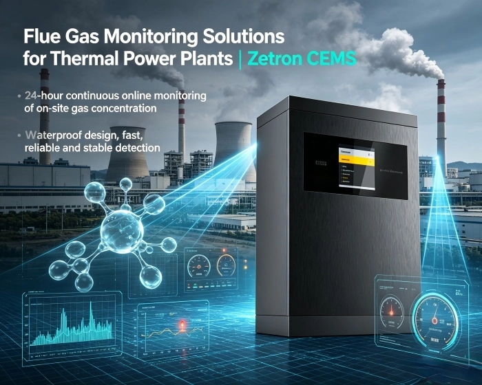 Решения для мониторинга дымовых газов для тепловых электростанций | Zetron CEMS: от мониторинга процессов до соблюдения требований по выбросам на конце трубы